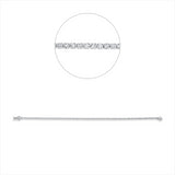 Armband 14 kt WG, 97 Brill. 1,33 ct, TW-pi