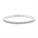 Armband 18 kt WG, Flex-Band, variabel, 68 Brill. 2,28 ct, TW-si
