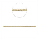 Armband 18 kt GG, 75 Brill. 2,02 ct, TW-si