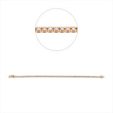 Armband 18 kt RG, 75 Brill. 2,02 ct, TW-si