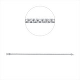 Armband 18 kt WG, 67 Brill. 1,02 ct, TW-si