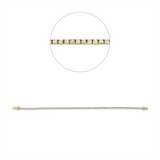 Armband 18 kt GG, 96 Brill. 1,01 ct, TW-si