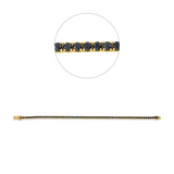 Armband 18 kt GG, 62 Brill. 5,21 ct, schwarz