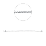 Armband 18 kt WG, 63 Brill. 2,05 ct, W-si