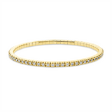 Armband 18 kt GG, Flex-Band, variabel, 66 Brill. 1,28 ct, TW-si