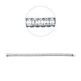Armband 18 kt WG, 55 Sm.schliff 17,70 ct, F-vsi
