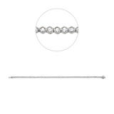 Armband 18 kt WG, 71 Brill. 1,50 ct, TW-si