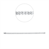 Armband 18 kt WG, 45 Nav. 9,30 ct, F-si