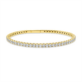 Armband 18 kt GG, flexibel, 57 Brill. 4,81 ct, TW-si