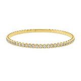 Armband 18 kt GG, flexibel, 53 Brill. 2,51 ct, TW-si