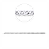 Armband 18 kt WG, Premium Edition, 31 GIA's, 1 Brill. 0,70 ct, TW-vs2, 21 Brill. 14,72 ct, TW-si, 9 Brill. 6,31 ct, F-si