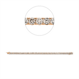Armband 18 kt RG, Premium Edition, 39 Brill. 12,46 ct, braun-si