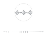Armband 18 kt WG, 25 Brill. 0,59 ct, W-si