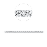 Armband 18 kt WG, 400 Brill. 5,34 ct, TW-vsi