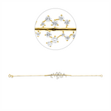 Armband 18 kt GG, 18 Brill. 0,84 ct, TW-si