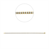 Armband 18 kt GG, 83 Brill. 1,77 ct, TW-si