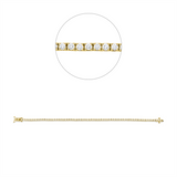 Armband 18 kt GG, 70 Brill. 2,08 ct, TW-si