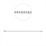 Armband 18 kt WG, 70 Brill. 2,08 ct, TW-si