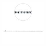 Armband 18 kt WG, 60 Brill. 3,32 ct, TW-si