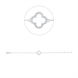 Armband 18 kt WG, mit ZÖ 16 cm + 17 cm, 24 Brill. 0,18 ct, TW-si