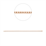 Armband 18 kt RG, 82 Brill. 0,51 ct, W-si