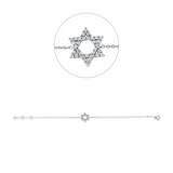 Armband 18 kt WG, 33 Brill. 0,15 ct, TW-si