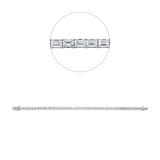 Armband 18 kt WG, 45 Sm.schliff 6,56 ct, TW-vsi/si