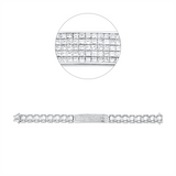 Armband 18 kt WG, 120 Princ. 3,38 ct, F-vsi