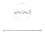 Armband 18 kt WG, 52 Nav. 2,73 ct, TW-vsi, 52 Princ. 0,79 ct, TW-vsi