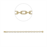 Armband 18 kt GG, 286 Brill. 1,93 ct, W-si