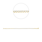 Armband 18 kt GG, 43 Brill. 1,51 ct, TW-si