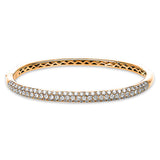 Armreif 18 kt RG, 97 Brill. 2,64 ct, TW-vsi/si