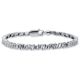 Armreif 18 kt WG, 66 Trap. 1,93 ct, TW-si