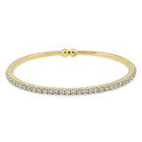 Armreif 18 kt GG, 33 Brill. 2,04 ct, TW-vsi
