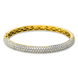 Armreif 18 kt GG, 199 Brill. 6,63 ct, TW-si
