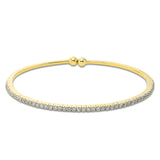 Armreif 18 kt GG, 48 Brill. 0,99 ct, TW-vsi