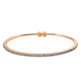 Armreif 18 kt RG, 48 Brill. 1,04 ct, TW-vsi