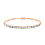 Armreif 18 kt RG, 33 Brill. 2,10 ct, TW-vsi