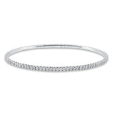 Armreif 18 kt WG, 86 Brill. 2,22 ct, TW-pi