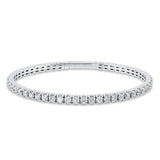 Armreif 18 kt WG, 50 Brill. 3,94 ct, TW-pi