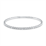 Armreif 18 kt WG, 50 Brill. 1,62 ct, TW-si