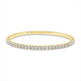 Armreif 18 kt GG, 52 Brill. 4,12 ct, TW-si