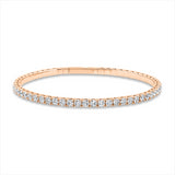 Armreif 18 kt RG, 52 Brill. 4,12 ct, TW-si
