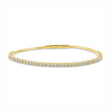 Armreif 18 kt GG, 45 Brill. 0,93 ct, TW-si