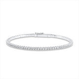 Armreif 18 kt WG, 73 Brill. 2,87 ct, TW-si