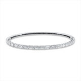 Armreif 18 kt WG, 19 Bag. 2,71 ct, TW-vsi