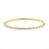 Armreif 18 kt GG, 19 Brill. 1,15 ct, TW-vsi