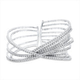 Armreif 18 kt WG, 266 Brill. 7,89 ct, TW-vsi