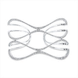 Armreif 18 kt WG, 224 Brill. 4,19 ct, TW-si