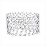 Armreif 18 kt WG, 188 Bag. 7,58 ct, F-vsi